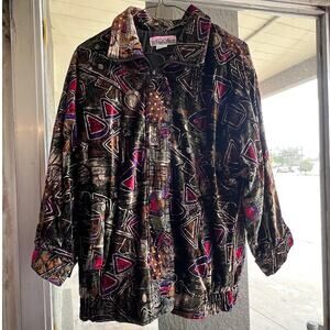 Vintage 1990's Kocal velour jacket size S